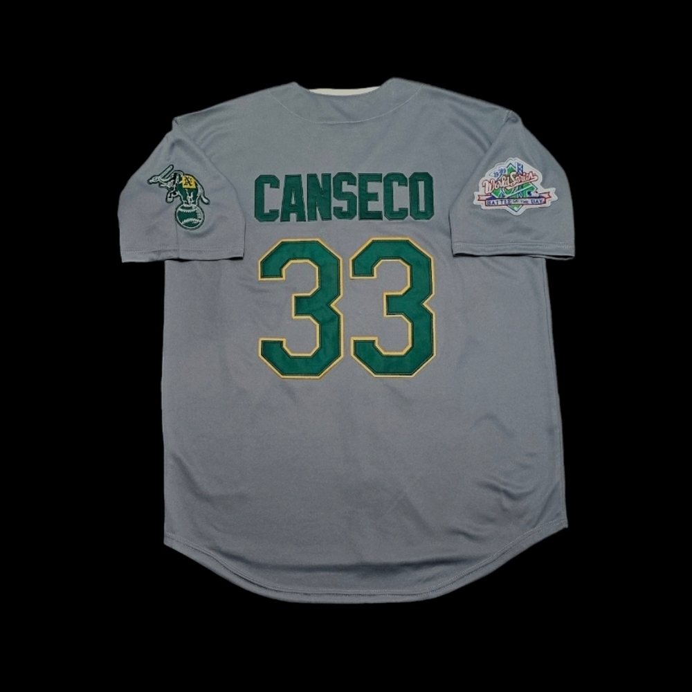 Jose Canseco Oakland A's Jersey Throwback 1989 With Battle Of The Bay Patch🎁